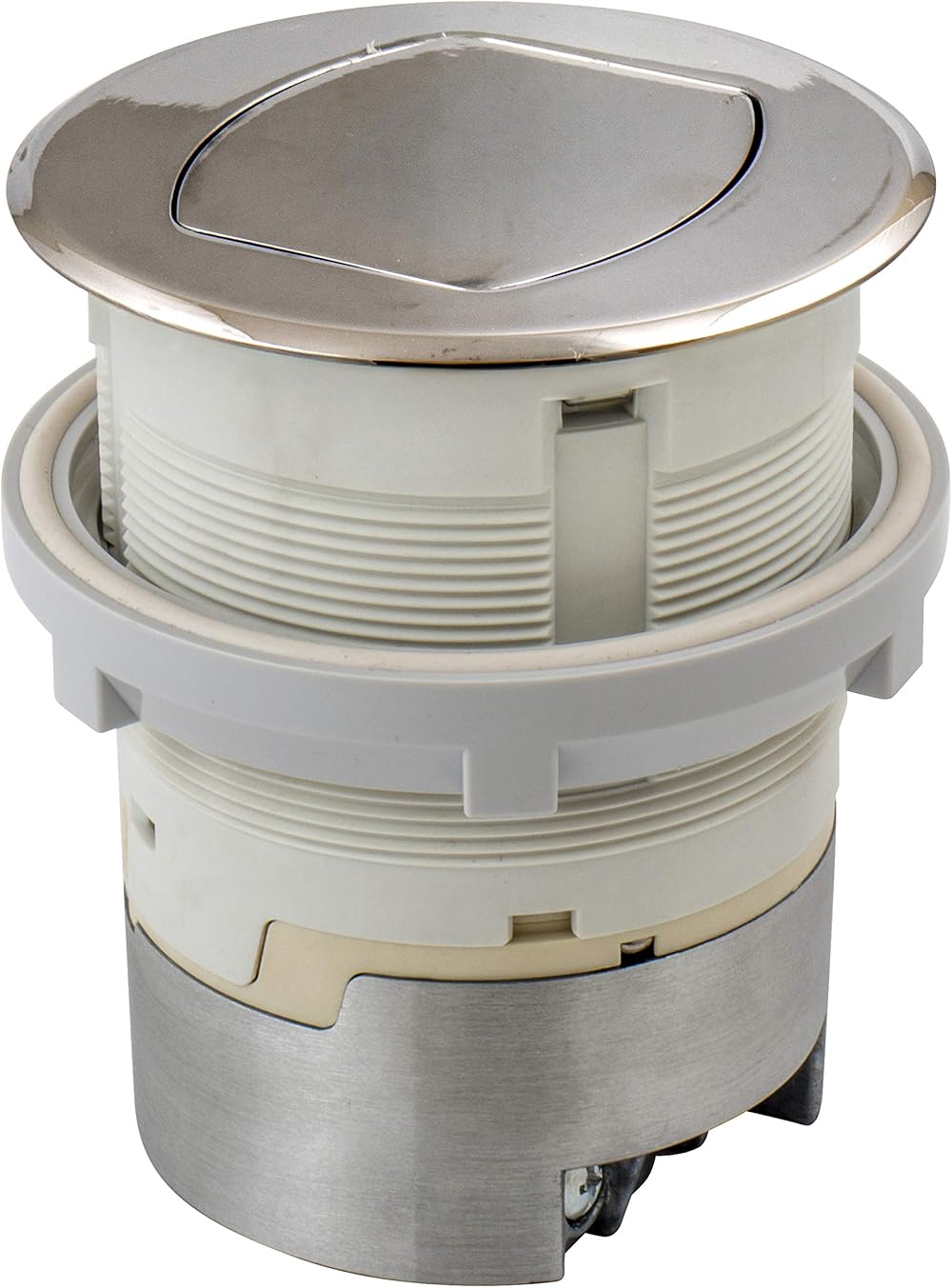 Bryant Electric RCT200NI 15A 125V Tamper Resistant Pop-Up Countertop Receptacle Surface Mount, 15 Amp, Polished Nickel