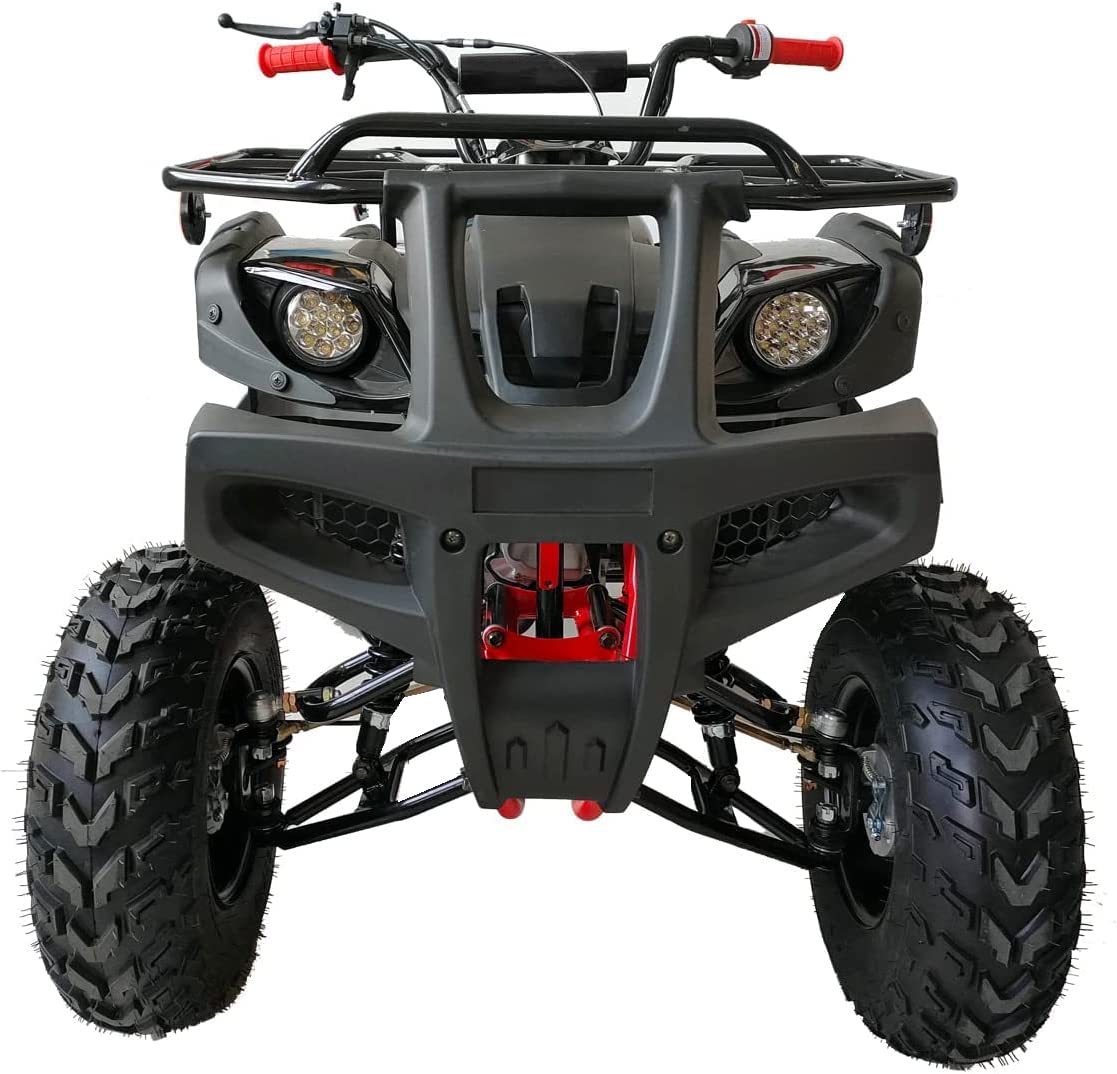 200 ATV Quad 4 Wheelers Utility 200cc ATV Full Size ATV Adult ATVs Big Youth ATVs ( RED )
