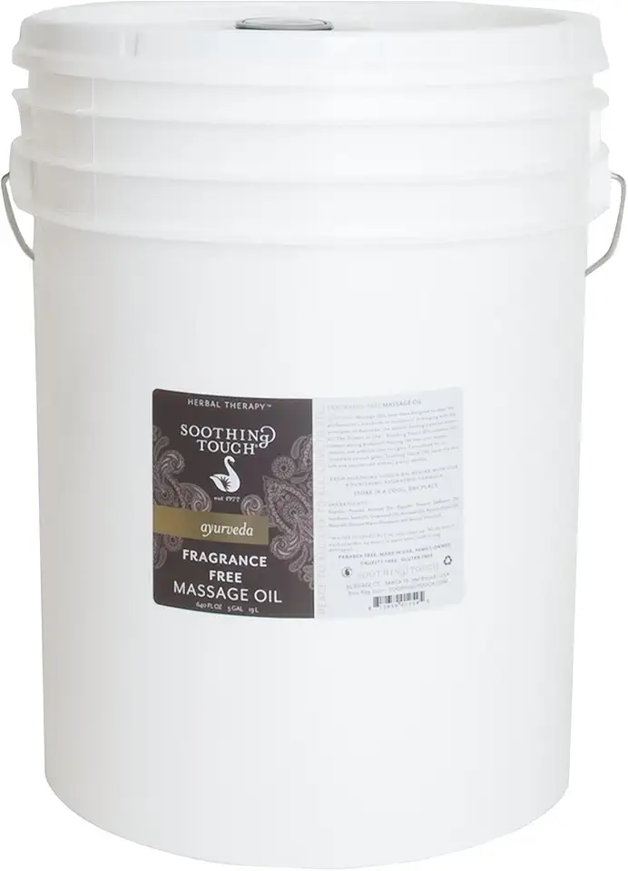 Soothing Touch Fragrance Free Massage Oil, Unscented, 640 Ounce