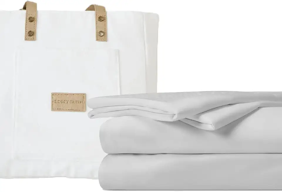 Cozy Earth Light Grey Full Sheet Set
