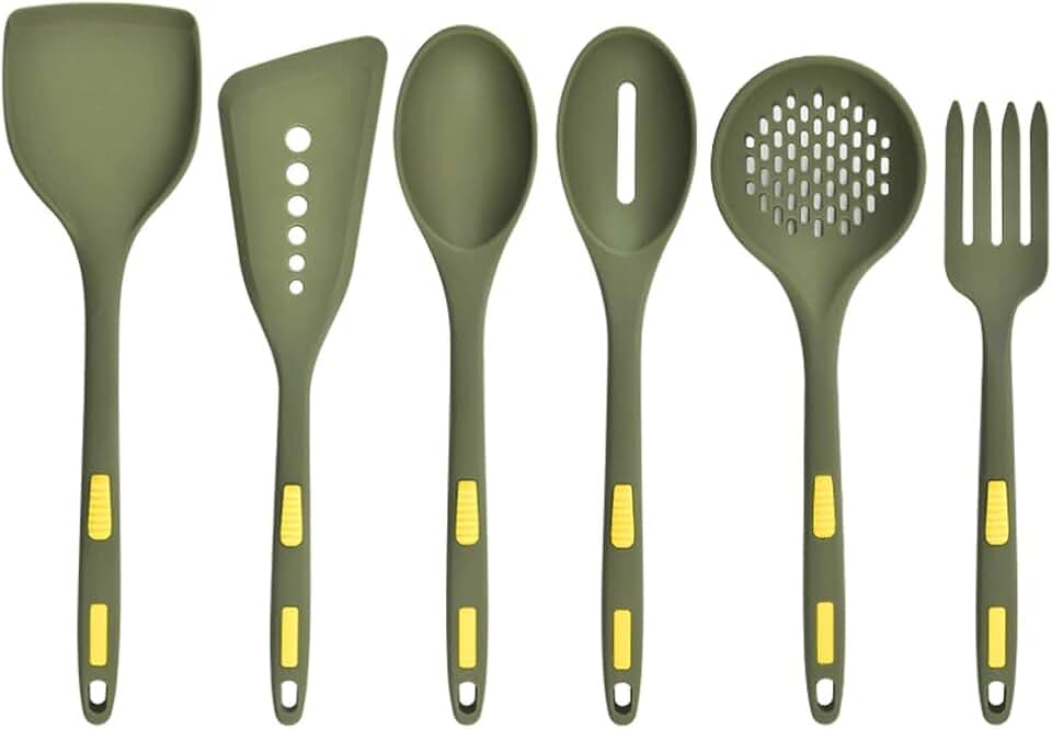 CSCDD Kitchen Utensils Set Non-stick Kitchenware Cooking Spoon Soup Ladle Spatula Shovel Tools Gadget Accessories