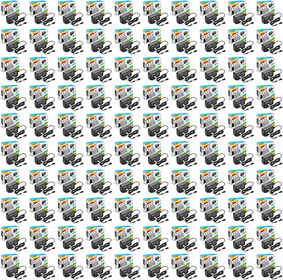 12V 2A Power Supply, AC 120V to DC12V 5.5x2.1mm Jack Converter, 12 Volt LED Driver 24W Adapter Transformer for Strip Lights, Surveillance Cameras, External HDD, Monitor, CCTV (Pack of 100)