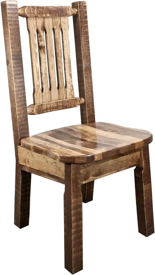 Montana Woodworks Log Furniture - Dining Chair - Homestead Collection - Stained & Lacquered