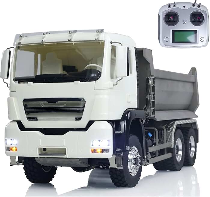 LESU 1/14 6 * 6 RC Model Front Cylinder Hydraulic Dumper Truck Tipper Radio Controller Motor Servo ESC Light Sound System Hobby Grade Model