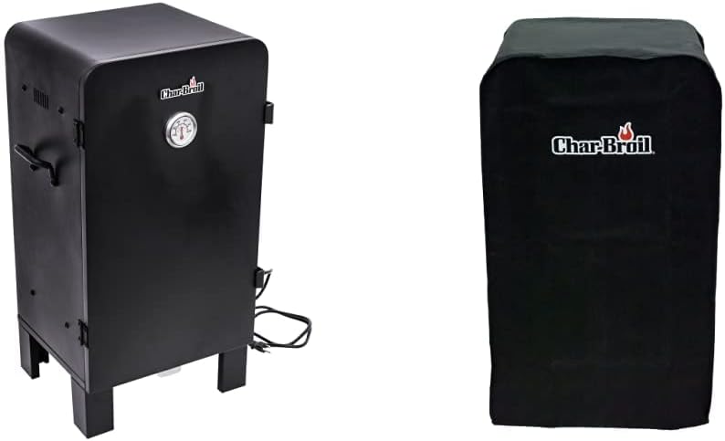 Char-Broil Analog Steel Electric Smoker + Char-Broil Digital Electric Smoker Cover