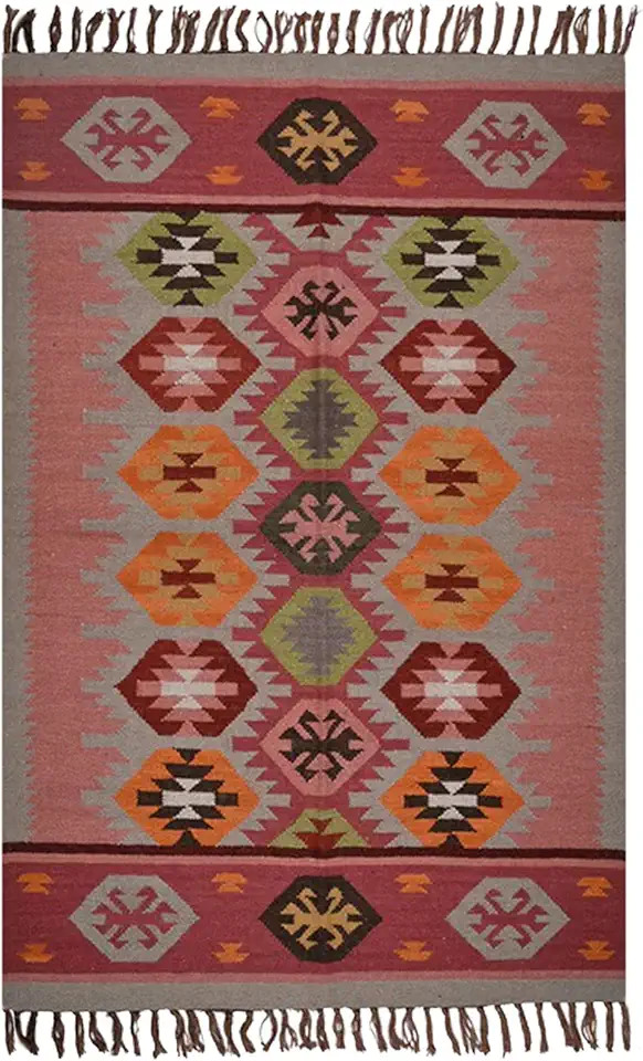 Wool Jute Kilim Runner Rugs 2.5x10 Wool Jute Carpet Pink Multi Hand Woven Rug Southwestern Rug Flatweave Kilim Rug Hand Braided Jute Indoor Large Area Hallway Runner Stair Runner Corridor Runner