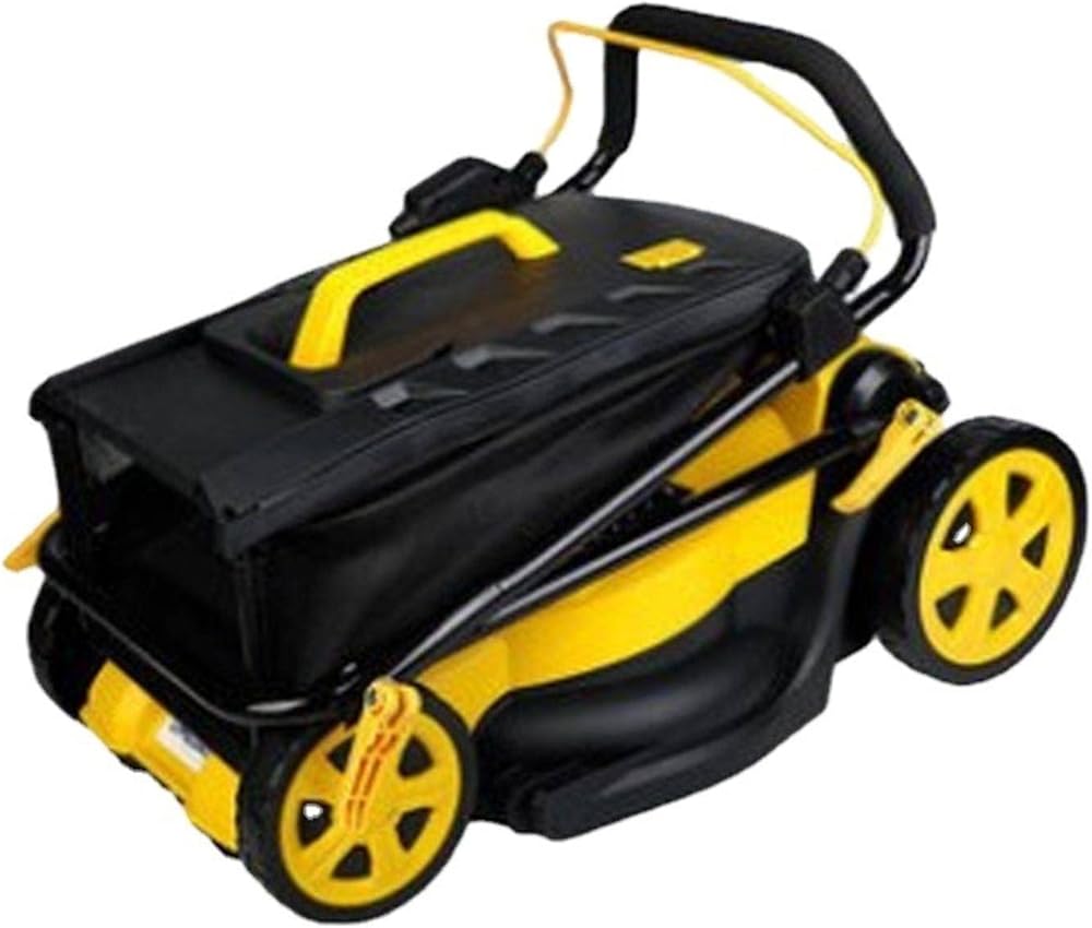Small Folding Electric Mower Hand-Push Lawn Mower Household Portable Mower