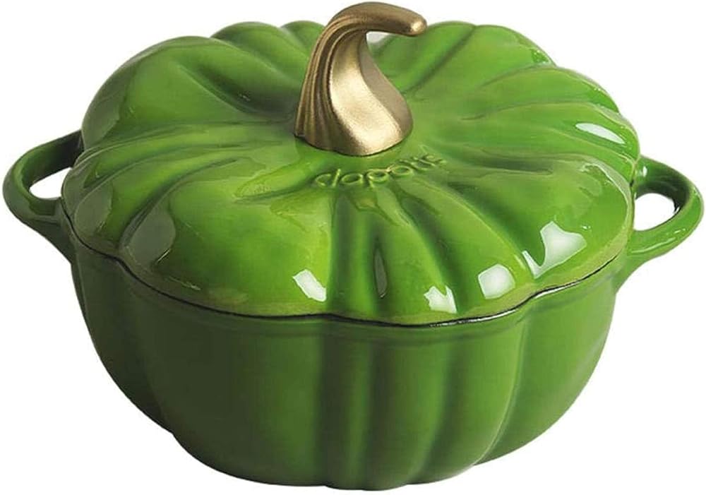 Kitchen Pot Enameled Cast Iron Dutch Oven Non Stick Pan Pumpkin Stew Soup Stock Pot Casserole Nederlands Cookware Cooker Cooking Kitchen (Color : B, Size : Capacity 3.76L)