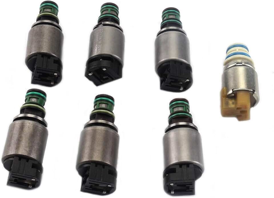 GrAles 7pcs 6R60/6R80 Transmission Valve Body Solenoid Kit Car Drive & Transmission Compatible with F-ord Explorer Expedition Ranger F150