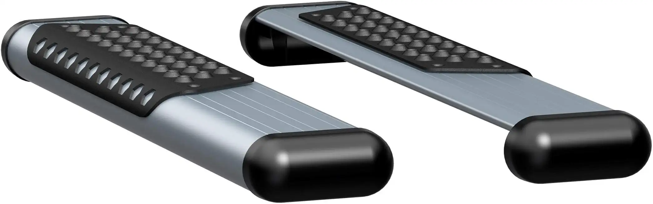 LUVERNE 583036-570121 O-Mega II 36-Inch Silver Aluminum Side Steps, Select Ford E-150, E-250, E-350, E-450