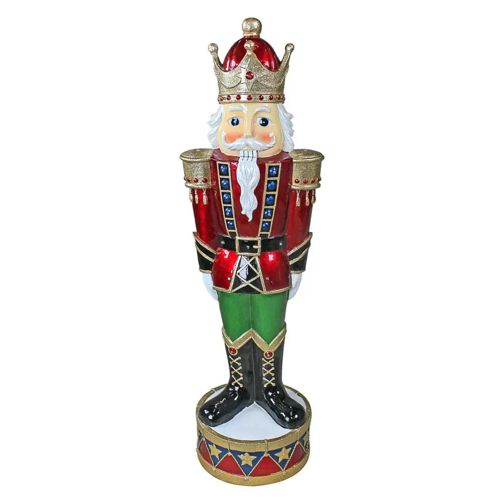 Design Toscano Illuminated Bavarian-Style Holiday Nutcracker Statue