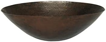 BILBOA Copper Vessel Bathroom Sink, Antique