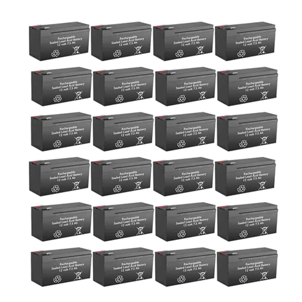 BatteryGuy 12v 7.5Ah rechargeable Sealed Lead Acid High Rate battery (Qty of 24)