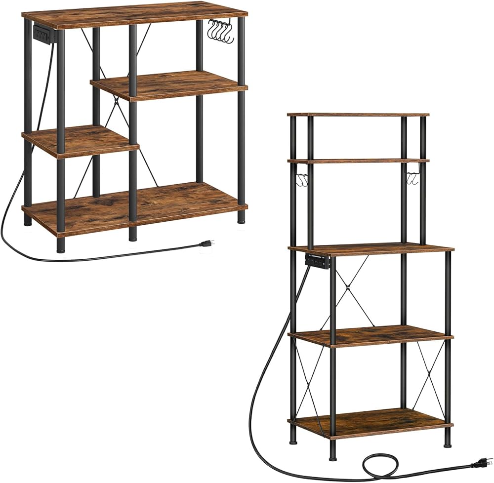 Bakers Rack with Power Outlet BF07UHB01-BF80UHB01