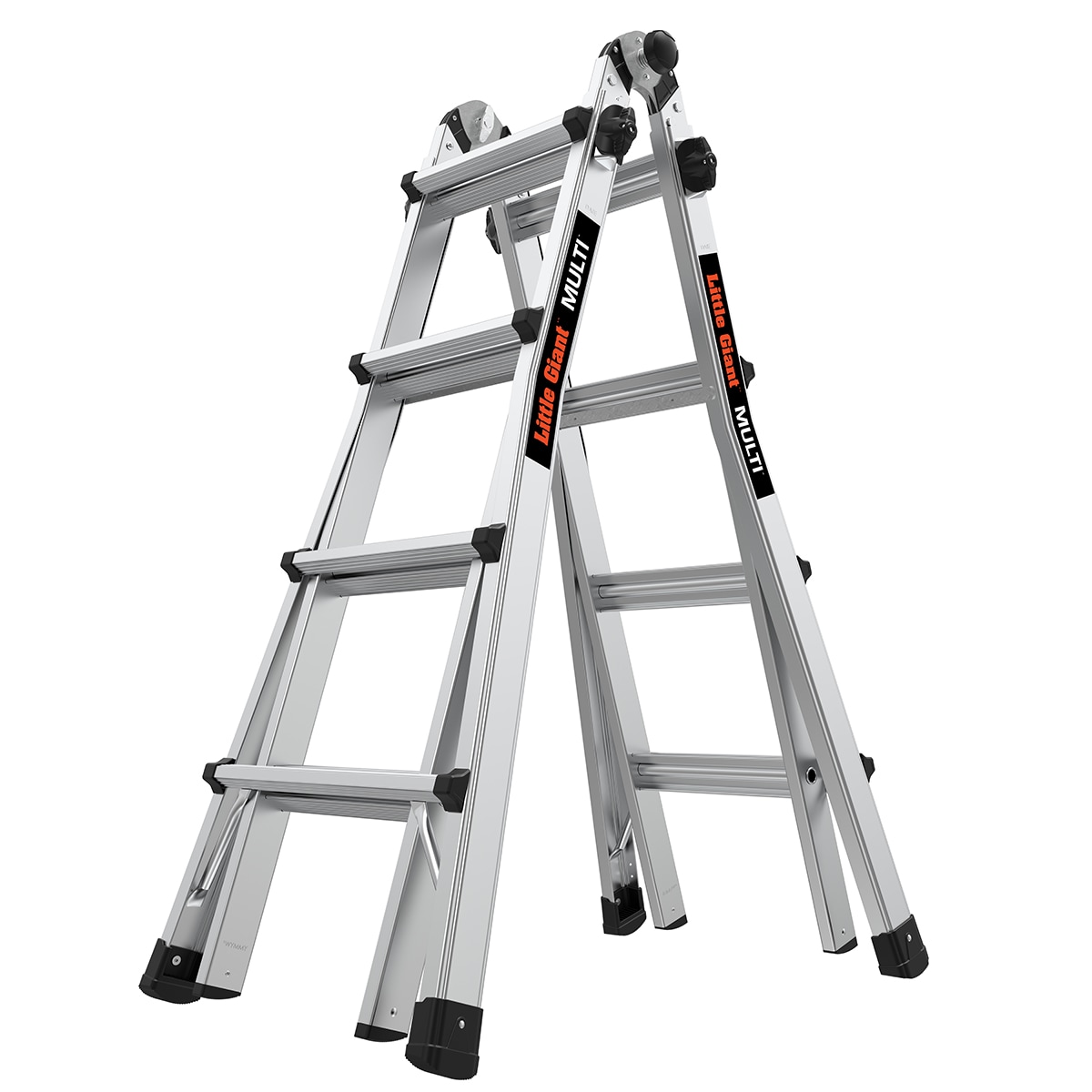 Little Giant Ladders Multi M17 18-ft Reach Type 1a- 300-lb Load Capacity Telescoping Multi-Position Ladder
