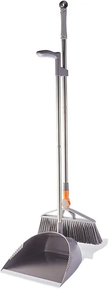 Magic Broom and Dustpan Set for Home Cleaning Folding Dust Pan Floor Brush House Garbage Scoop Collector Rubber Grabber Wiper