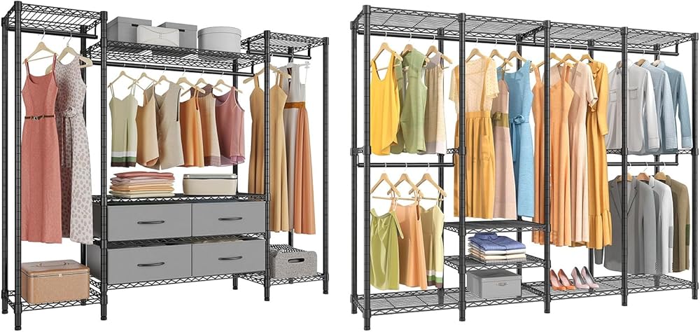VIPEK V40 Garment Rack & V20 Heavy Duty Clothes Rack, Clothing Rack for Hanging Clothes, Wardrobe Closet Organizer