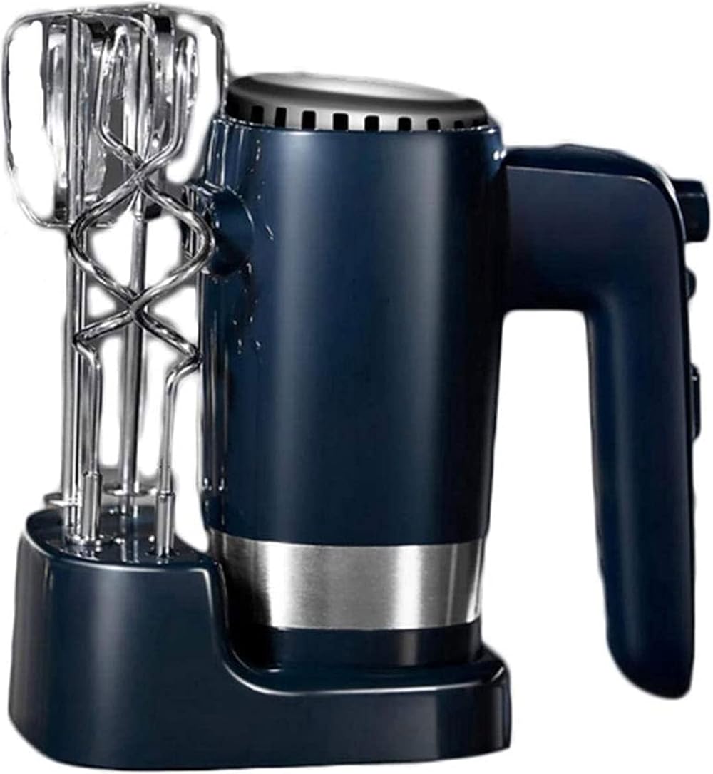 Hand Mixer Electric, Kitchen Handheld Mixers with 10-speed 300w Turbo with Storage Base and 4 Stainless Steel Attachments(2 Beaters, 2 Dough Hooks)
