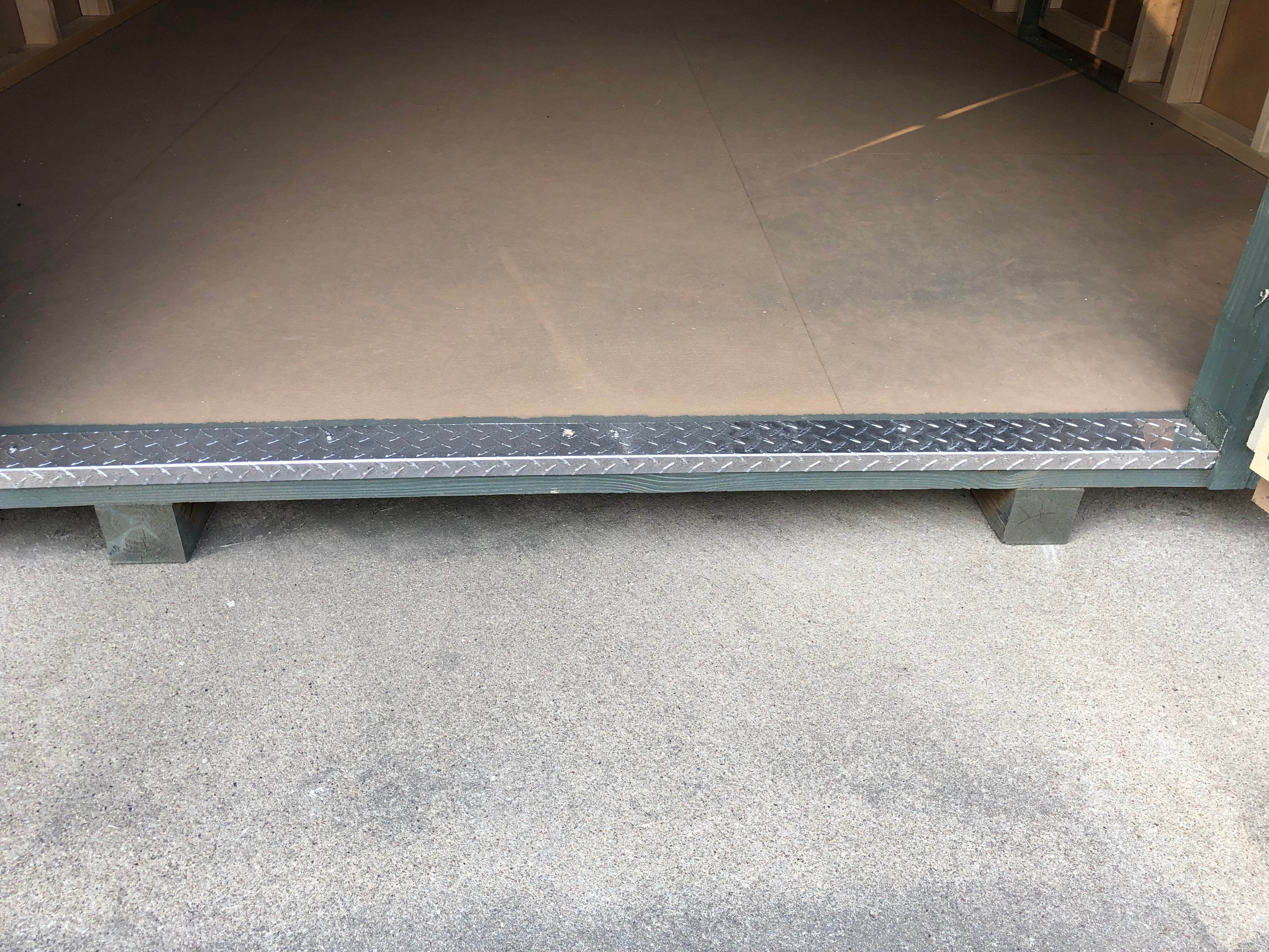 Ez-Fit Diamond Plate Door Threshold Floor Entry Accessory - ADD-ON ONLY