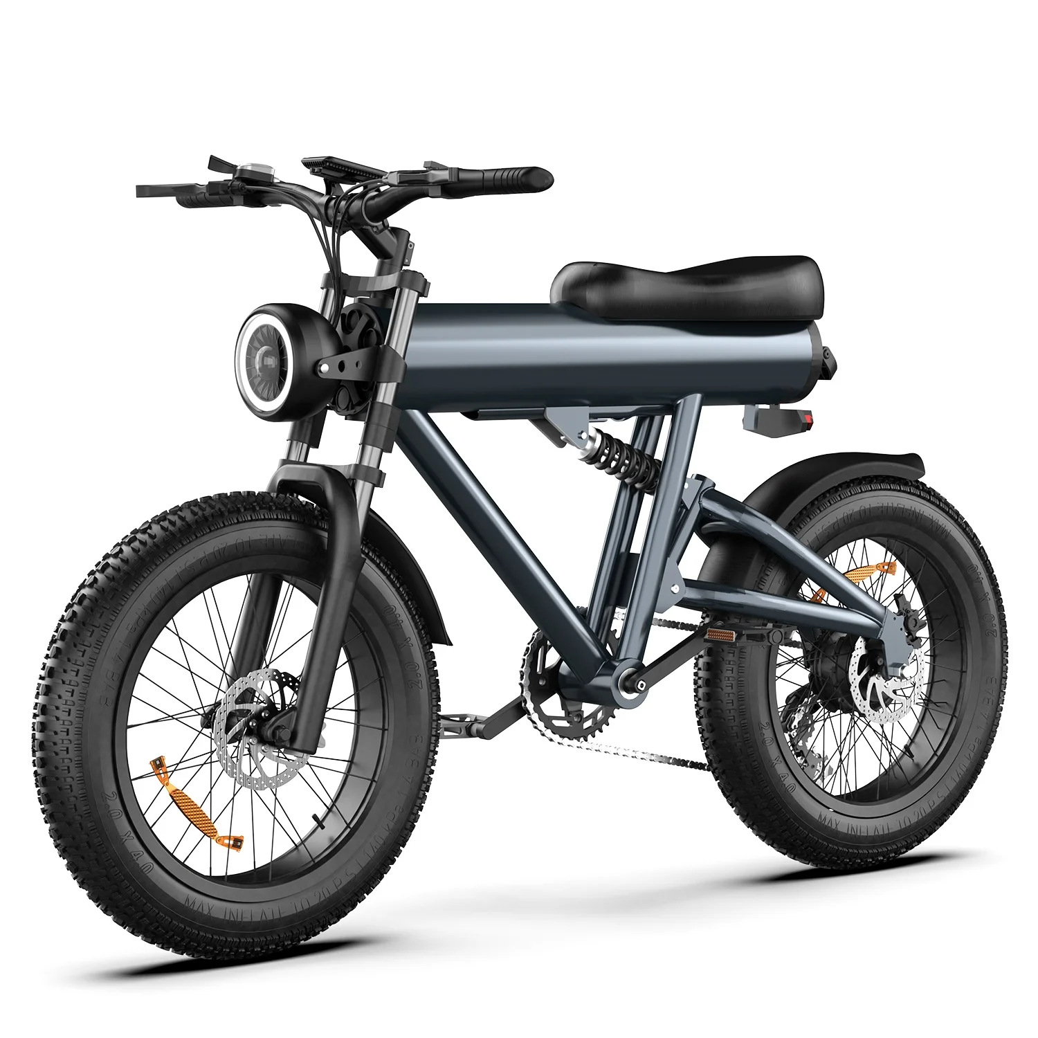 ASKGO S18 Electric Bike for Adults, 35MPH 55Mile Long Range Ebike, 48V 17.5AH Removable Battery, All Terrain 20