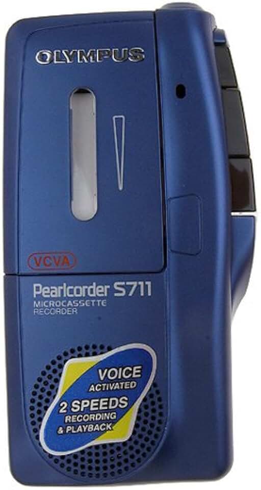 OM Digital Solutions S-711 Microcasette Recorder (Blue)