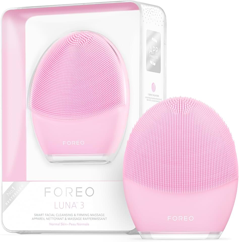 FOREO Luna 3 Facial Cleansing Brush | Anti Aging Face Massager | Enhances Absorption of Facial Skin Care Products | for Clean & Healthy Face Care | Simple & Easy | Waterproof