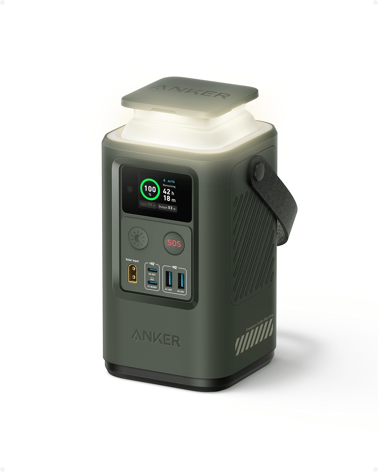 Anker Power Bank Power Station 60,000mAh, Portable Outdoor Generator 87W with Smart Digital Display