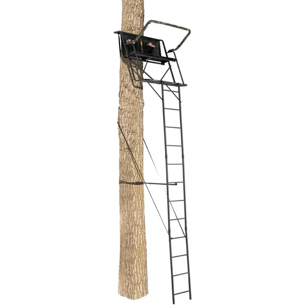 Big Game Treestands Big Buddy Steel 2-Person Hunting Ladder Tree Stand