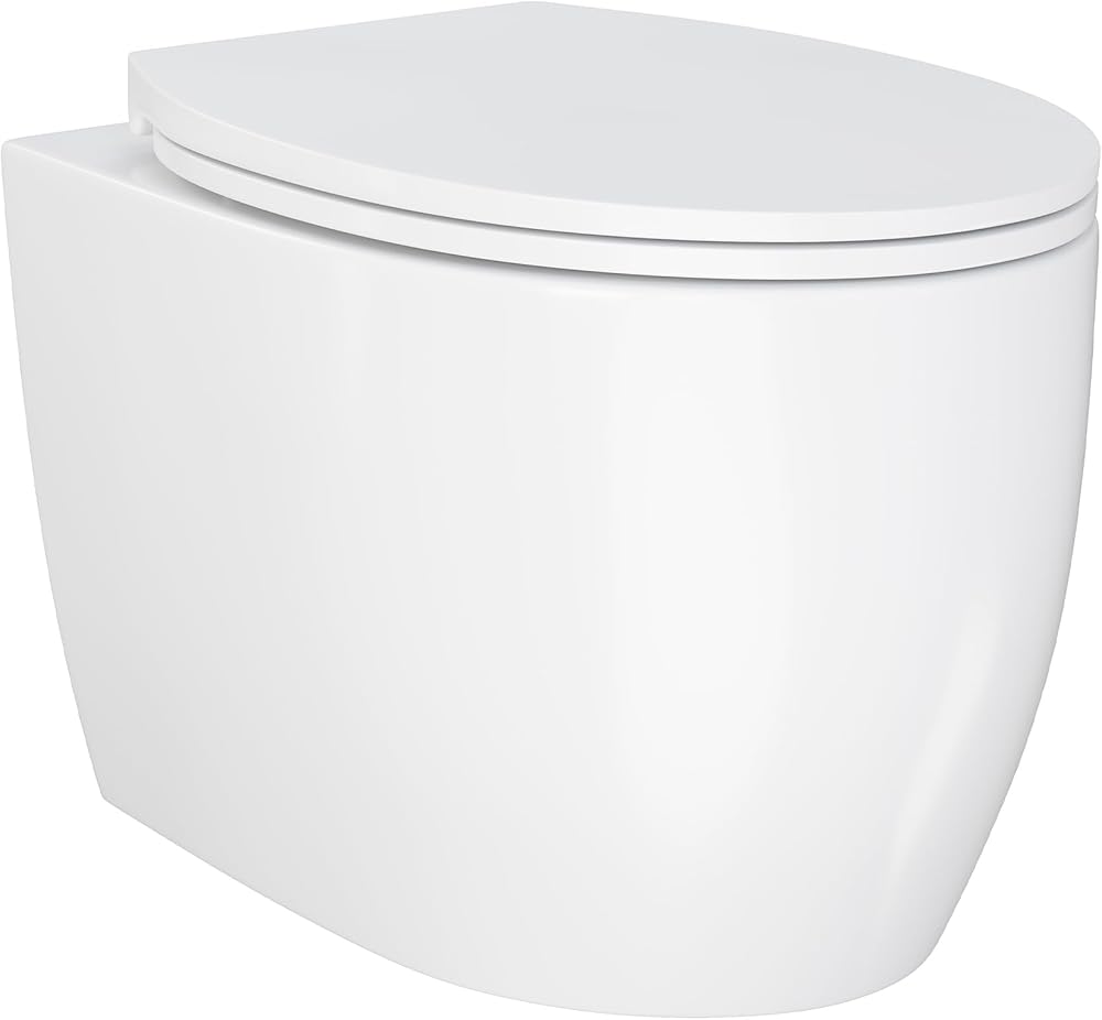 Swiss Madison SM-WT490 Classe Wall-Hung Elongated Toilet Bowl, Glossy White