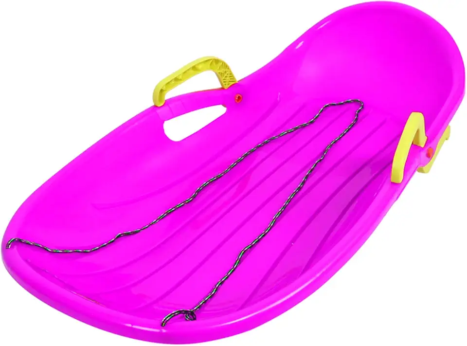 FACAI Thicken Skis Double Adult Children Grass Board Ski Parent-child Sand Board Sledge Sledge With Brake,Purple