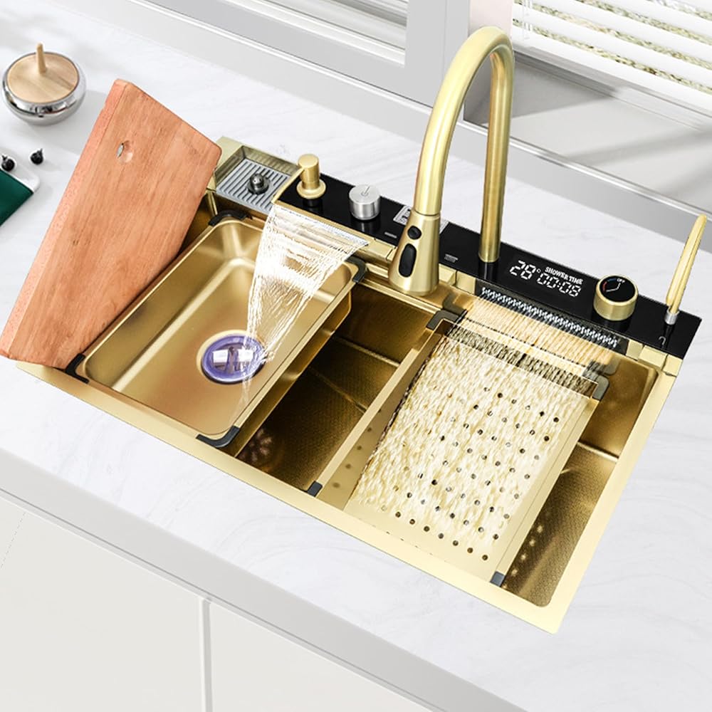 Waterfall Kitchen Sink, 31.5