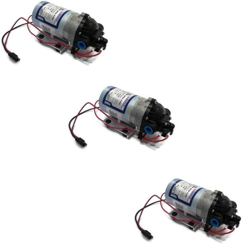 The ROP Shop (3) New SHURflo 12v Electric Water Transfer Pumps 1.8 gpm 60 PSI w/Demand Switch