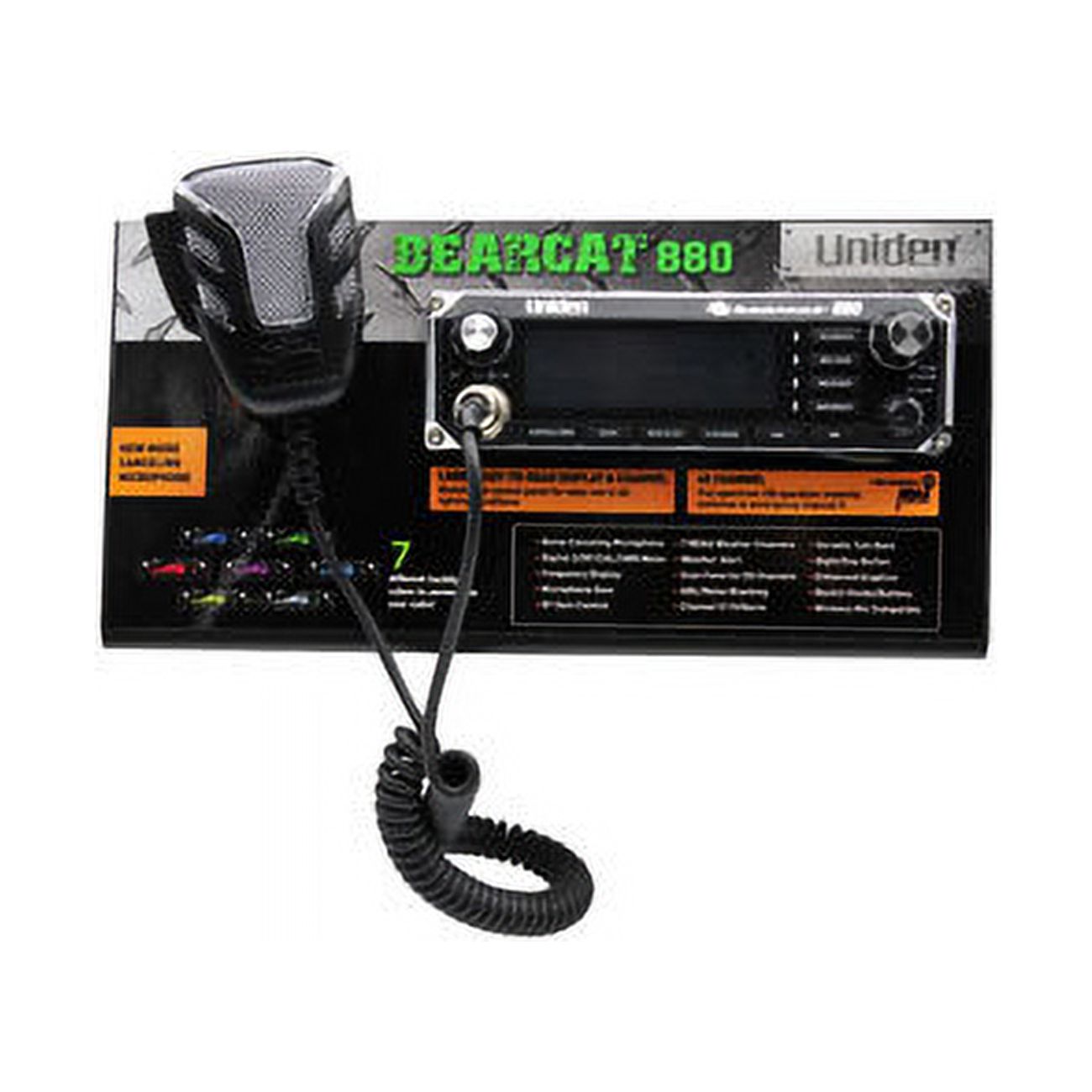 Uniden DISPLAY980 Bearcat 980 Cb Radio with 7-Color Digital Display