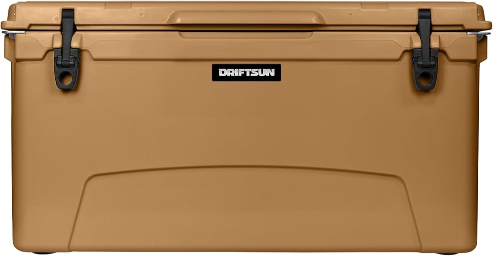 Driftsun 110-Quart Ice Chest, Heavy Duty, High Performance Roto-Molded Commercial Grade Insulated Cooler, White