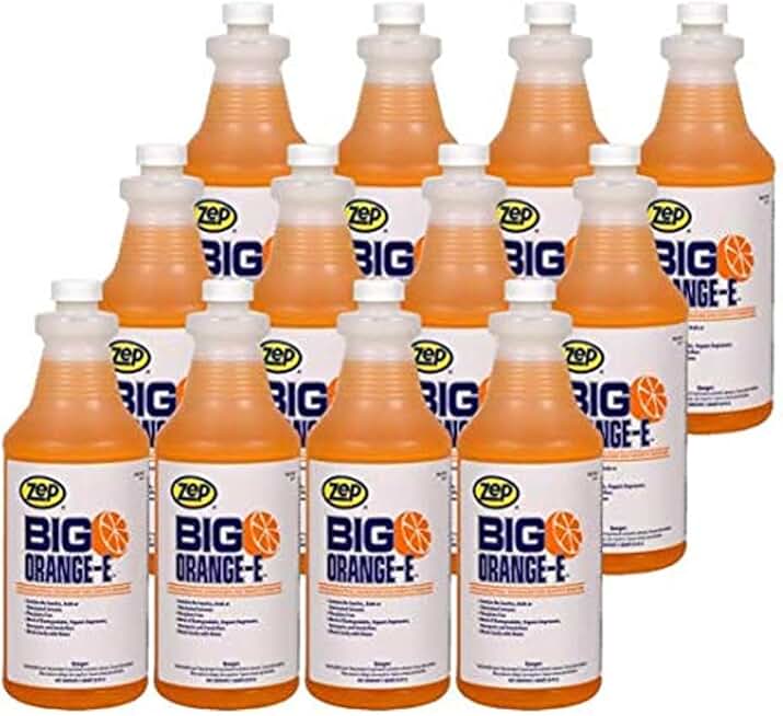 Zep Big Orange-E Citrus Industrial Degreaser Liquid 1 Quart 48501 (Case of 12) This Product is For Business Customers Only