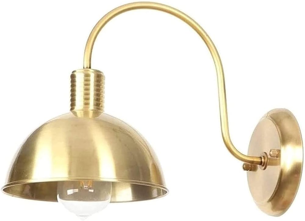 Wall Mount Light, Bedroom Copper Wall Lamp Sconce, Indoor Decoration Wall Light for Living Room Bedside Corridor Bar Counter E27 Lámpara De Pared