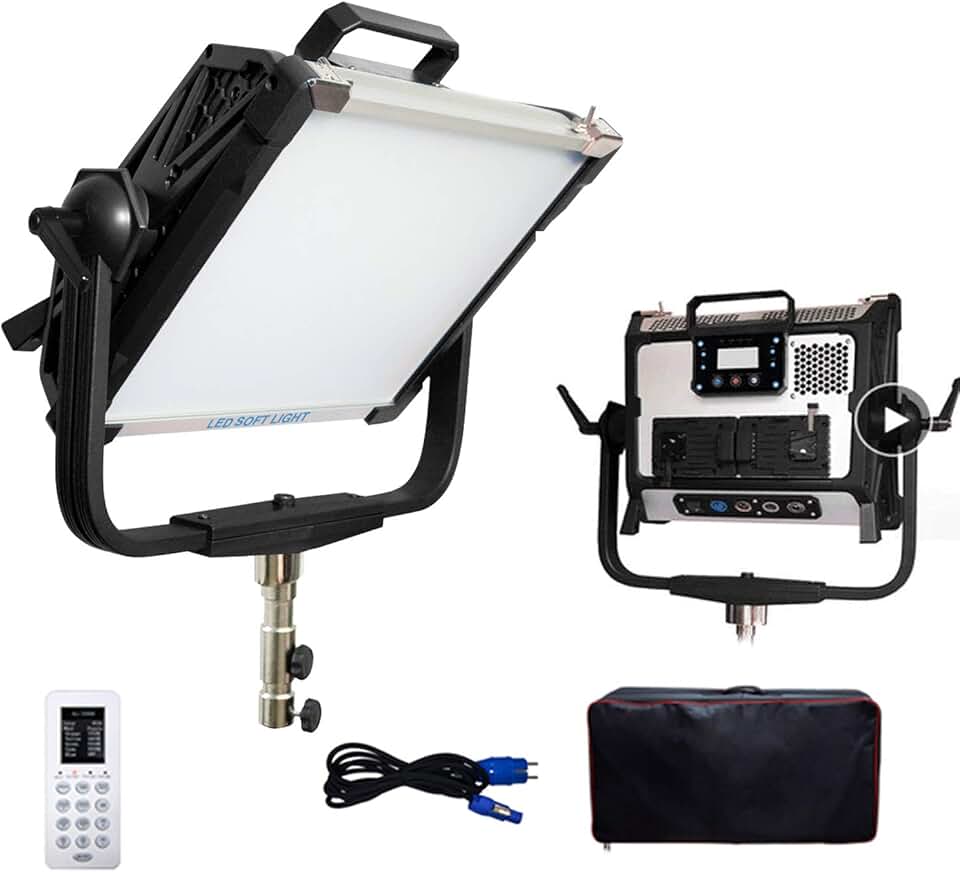 200W Full Color RGB LED Panel Continuous Video Soft Light 2800-9990k APP Control Dimming with 12 Color Effect PK ARRI S30 for St (200W RGB Light)