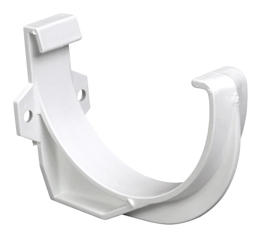 KP BUILDING PRODUCTS LTDPlastmo White Vinyl Half Round Gutter Bracket 4 W in.
