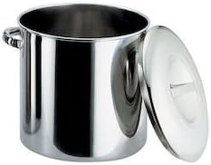 Honma Seisakusho AEK1113 Eco Clean Inner Lid Kitchen Pot, 13.0 inches (33 cm), Hand Included, 18-8 Stainless Steel, Japan