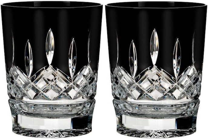 Waterford Crystal Lismore Black Double Old Fashioned, set of 2