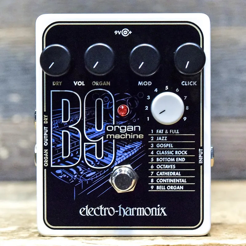 Electro-Harmonix B9 Organ Machine 9-Preset Organ Emulator Guitar Effect Pedal