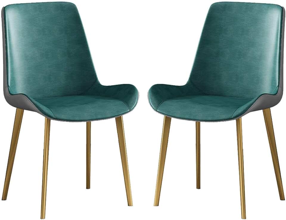 Meal Chairs Ergonomic Back Dining Chairs Modern Kitchen Chairs Leather High Back Padded Soft Seat Desk Chairsleisure Side Chair for Living Room Bedroom Dining Room Chair Sturdy Durable/D/One S