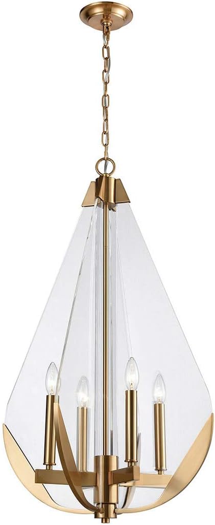 1141-069 Chandelier, Aged Brass