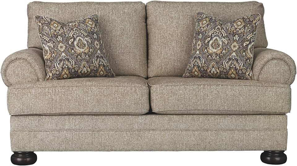 Signature Design by Ashley Kananwood New Traditional Loveseat, Light Brown
