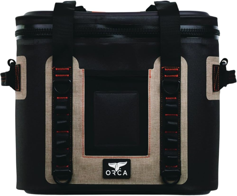 ORCA Walker 20 Can Soft Cooler Bag, Insulated with 28mm Meta-Polymer, Tan, 20 L
