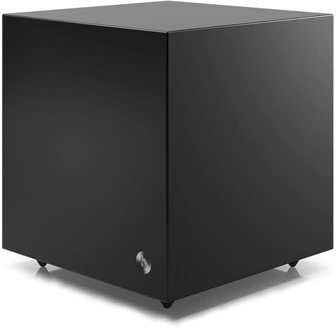 Audio Pro SW-5 Powered Subwoofer Speaker | 8” Woofer, 35-130 Hz, 150W Subwoofer Amplifier, Powered Bass Speaker for Home Theater Audio & Surround Sound System | RCA Cable Input | Black