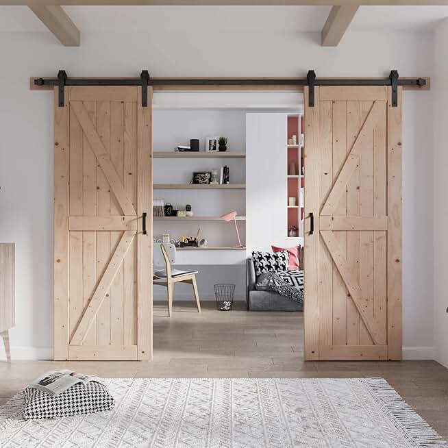 30 Double Barn Door with Hardware Included (60 barn Door)