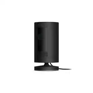 Ring Stick Up Cam Plug-In -Wired Camera Indoor/Outdoor Smart Security Wi-Fi Video with 2-Way Talk, Night Vision, Black