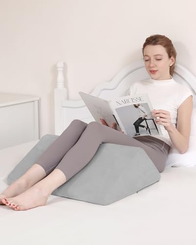 Lossey Knee Wedge Pillow with Pure Memory Foam, 8