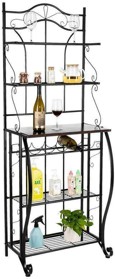 Microwave Oven Stand Storage 5-Tier Kitchen Baker's Rack Workstation Shelf